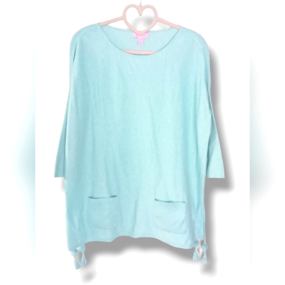 Lily Pulitzer Elba Tassel Trim Pullover Knit Top - Picture 4 of 7